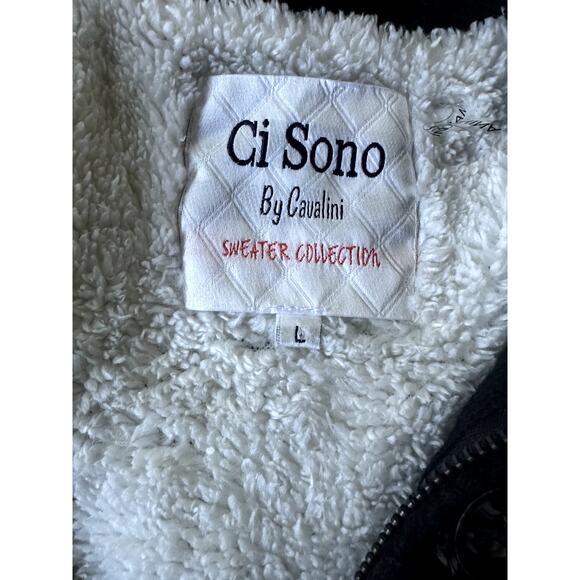 Ci Sono by Cavalini Sweater Collection Vest Black Large - Picture 4 of 4